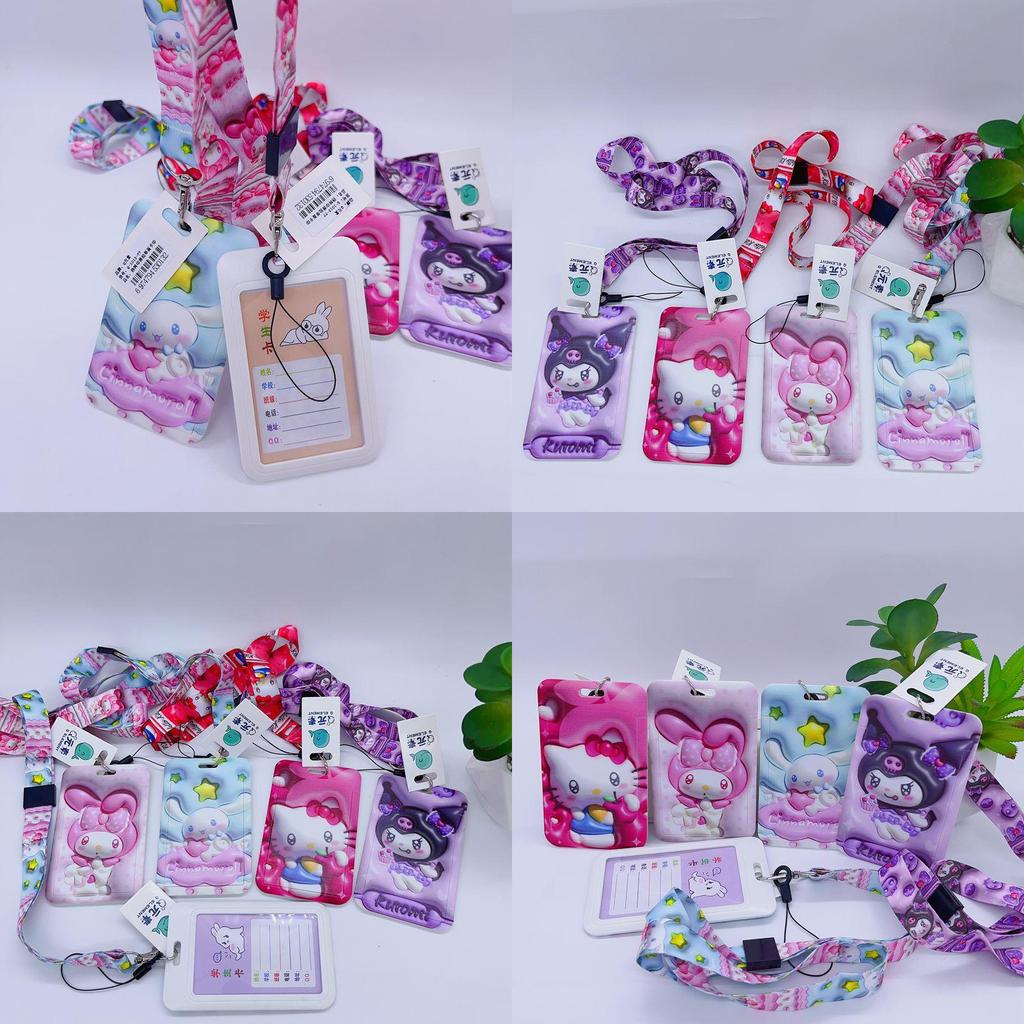 Stylish 3d Card Holder With Cartoon Design Korean Version