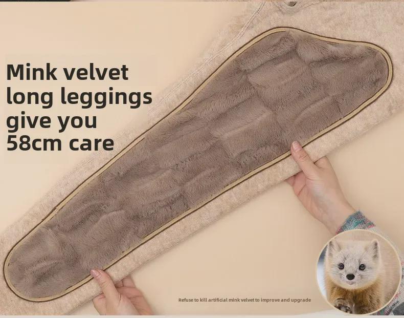 Теплые зимние штаны из пятислойного утепленного хлопка Northeast с наколенниками - леггинсы унисекс с высокой талией