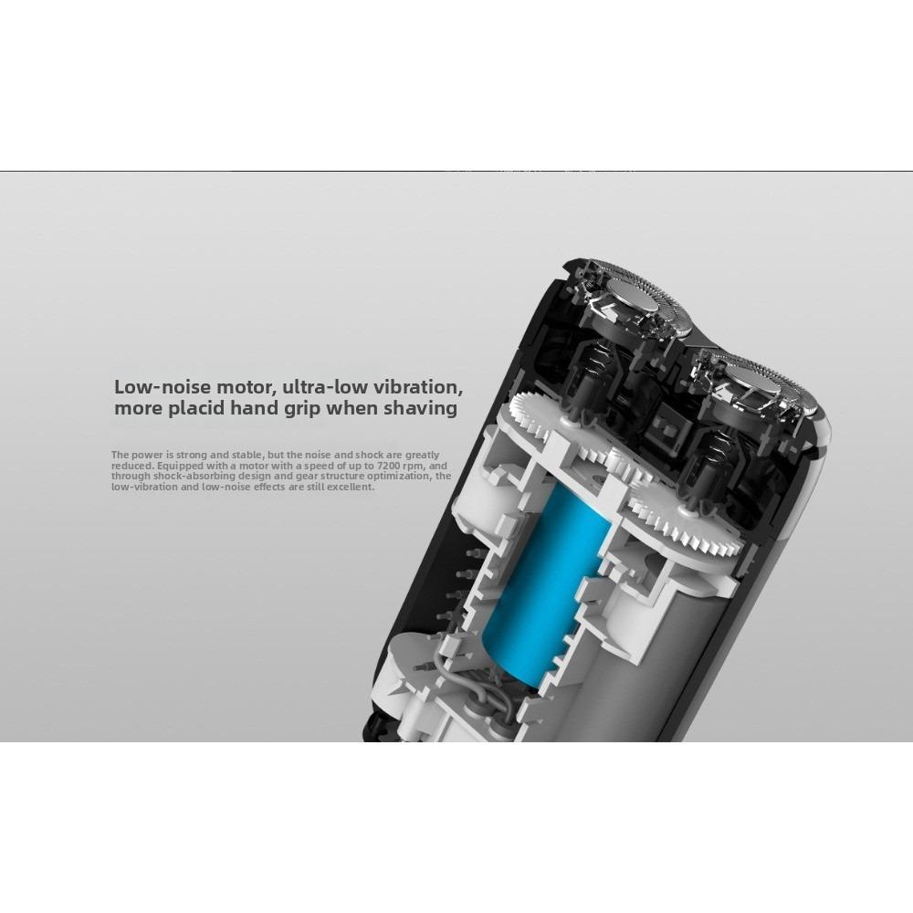Xiaomi Электробритва Mijia S100, водонепроницаемость IPX7, двойные плавающие головки, зарядка Type-C, портативная мужская бритва
