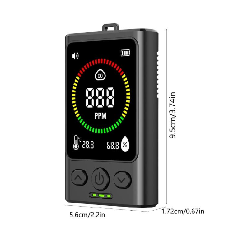 Перезаряжаемые детекторы угарного газа Детекторы угарного газа с датчиками температуры и влажности Тестер CO Измеритель угарного газа