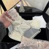 Женские летние сексуальные кружевные атласные удобные дышащие хлопковые вставки в промежности дышащие трусики с низкой посадкой