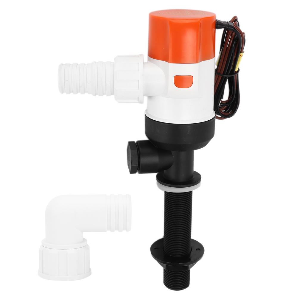 Fishing Boat Aeration Pump Live Bait Tank Aerator Submersible Cartridge Marine Accessories12V 1100GPH