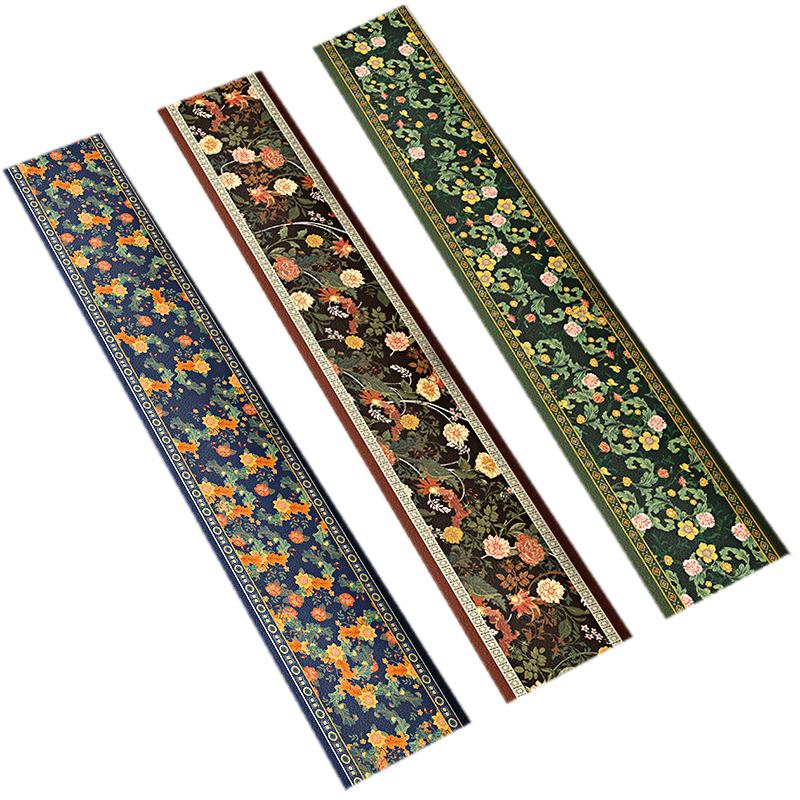 1шт подоконник протектор нескользящий пылезащитный чехол элегантный домашний декор водонепроницаемый подоконник коврик цветочный узор защита от солнца