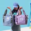 Women's small fitness bag, expandable, with dry and wet separation, Oxford cloth, lightweight casual handbag
