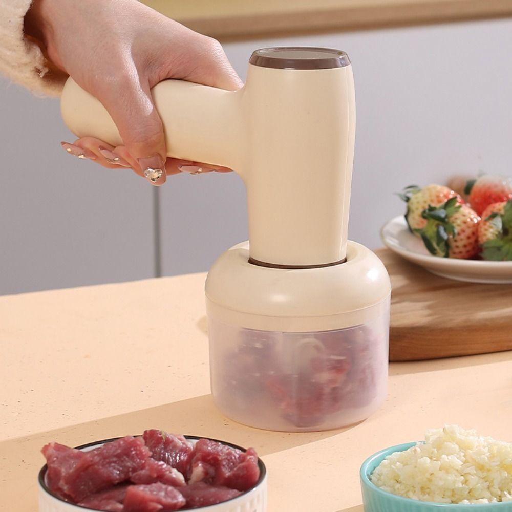 Easy to Clean Electric Garlic Chopper USB Rechargeable Chopper Vegetable Preparation