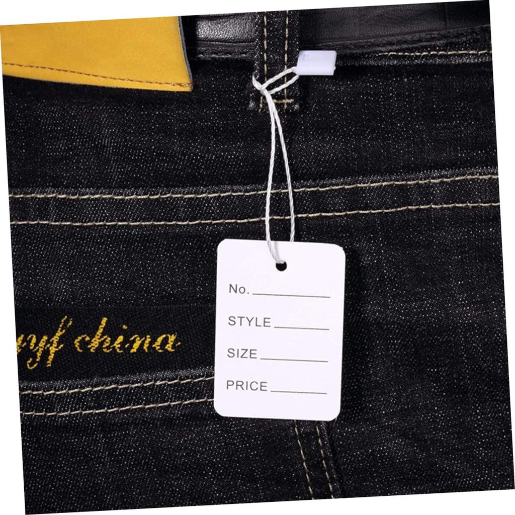 NUOLUX 1000-Piece Clothing Hanging Tag, Easy to Use and Versatile, Slip-On, Pre-Inscribed