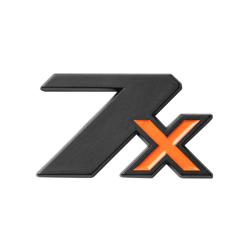 For ZEEKR 7X 2024+ Tailgate Logo Decoration Stickers Metal Material Lettering Styling Emblem Exterior Upgrade Car Accessories