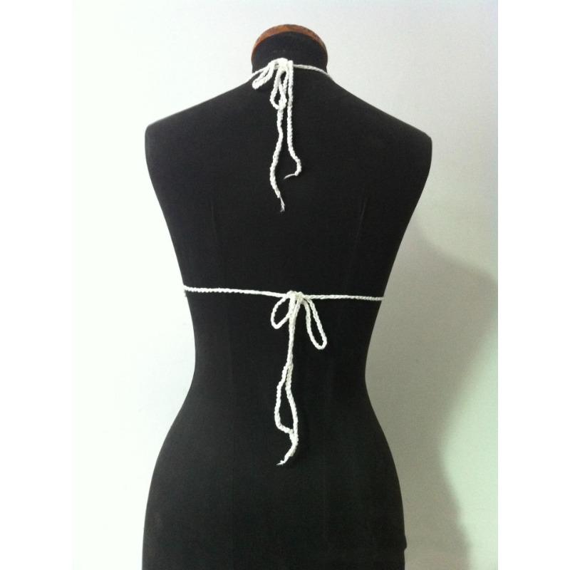 Вязаный крючком купальник бикини женский пляжный сексуальный завязывающийся раздельный купальник