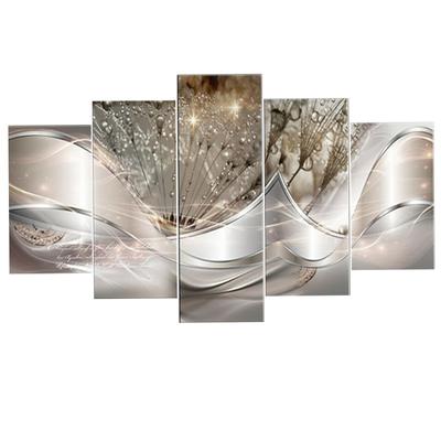 5 шт., настенная живопись на холсте, абстрактный постер с одуванчиком, современный дом, спальня, гостиная, модульные украшения, фотографии