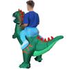 Зеленый надувной костюм Дорсальцератопс, взрослый