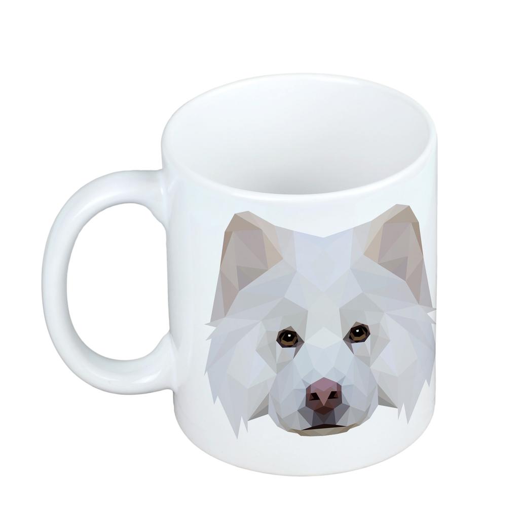 Fiński Lapphund, Finnish Lapphund -Kubek Ze Zdjęciem I Napisem Geometryczny Pies Art-Dog