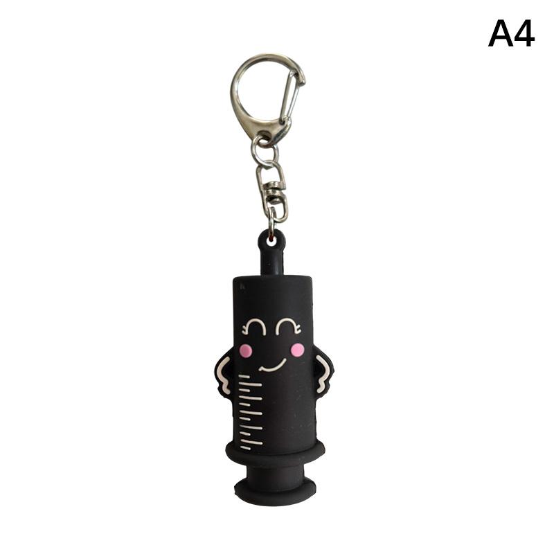 Syringe-Shaped Ampoule Bottle Opener Keychain Rubber Cutter Aid Medication Vial Breaker Tool For Home Nurses And Doctors