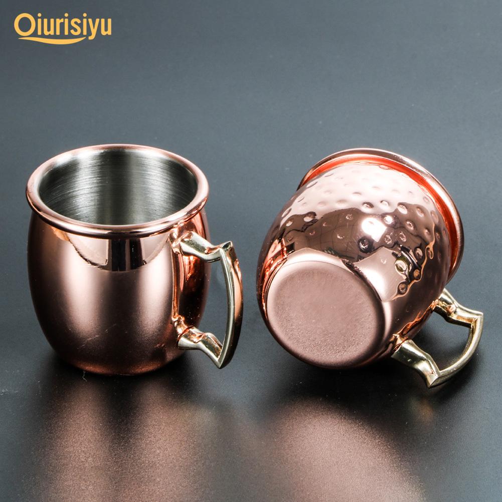 Московская кружка-мул на 60 мл из нержавеющей стали, пивная кофейная чашка