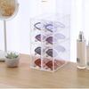 4-layer Plastic Drawer Storage Box Transparent Dustproof Glasses Cosmetic Desktop Stationery Storage Rack