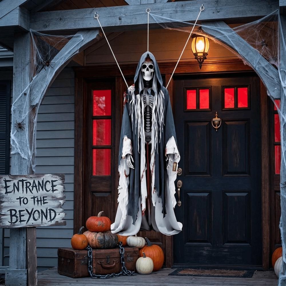 Clear Printing Halloween Eaves Decorative Banners Spooky Atmosphere Banner Prop Haunted