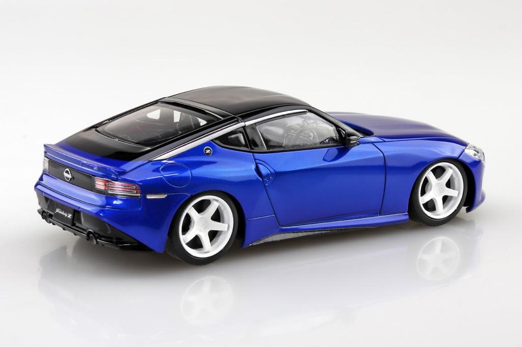 Aoshima Bunka Kyozai Масштаб Rakupla Snap Kit Nissan RZ34 Fairlady Z Custom Seiran Пластиковый Модельный Комплект (АОСИМА) 1/32 Нет. Колеса 17CU-SB, Синие,