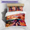 Shadow the Hedgehog Pattern Printed 3PCS Bedding Set, Soft Skin-Friendly Washable Duvet Cover & Pillowcases Set