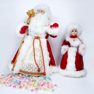 Ведро с конфетами для кукол Санта-Клауса, детские подарки, рождественские украшения для всей семьи с Рождеством, подарочная коробка с конфетами