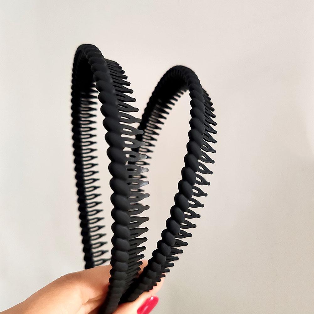 2 шт. Хорошие прочные зубчатые простые по стилю повязки на голову для женщин, девушек, мужчин, для спорта, умывания лица, нескользящие, корейские аксессуары для волос, инструмент