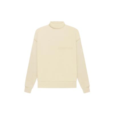 Fear of God Essentials FW22 Флисовый свитшот с прямыми рукавами и принтом логотипа Топы унисекс Яичная скорлупа FOG-FW22-309