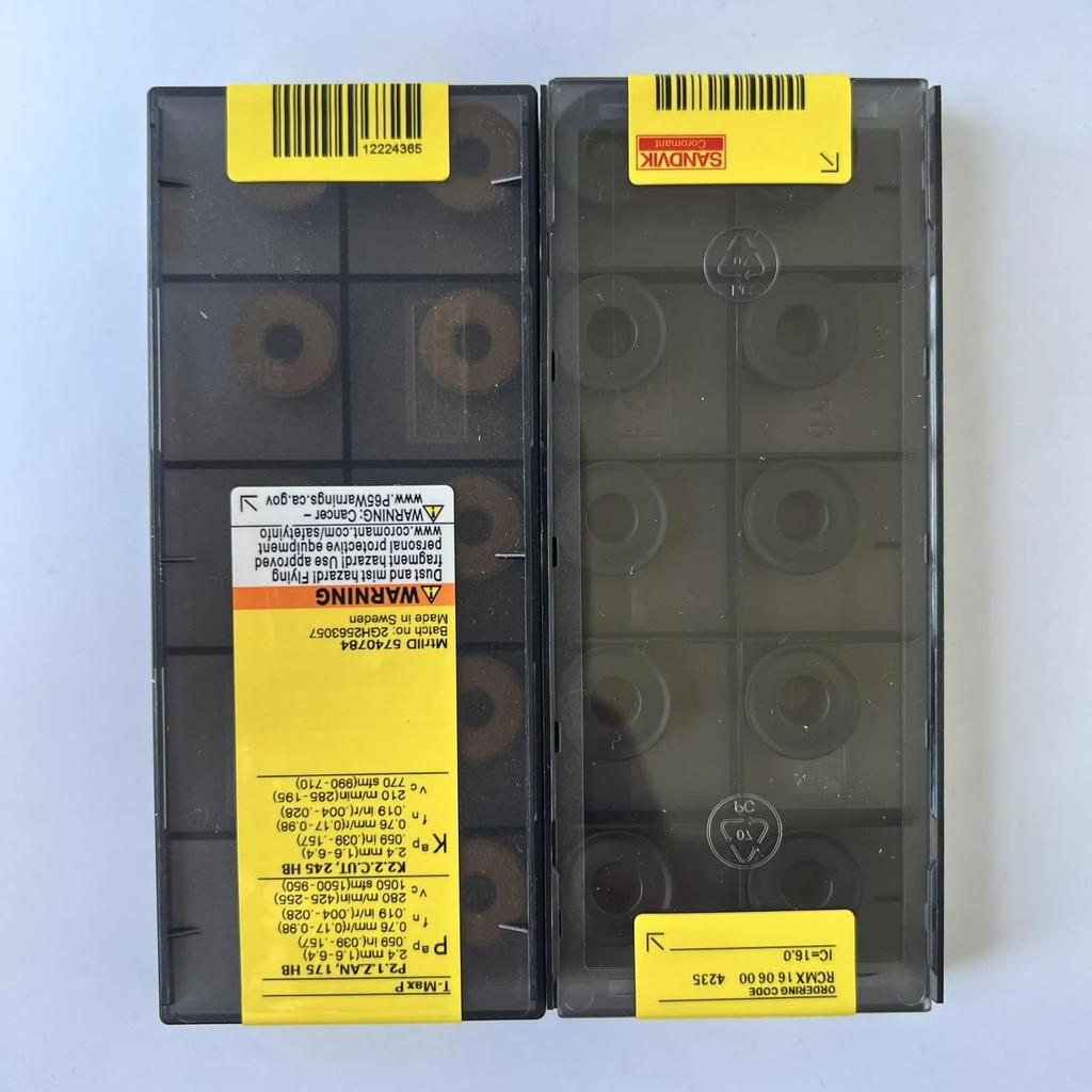Original Sandvik / RCMX160600 4235 CNC Lathe Carbide Blade 10 PCS