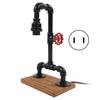 Настольная лампа Novel Retro Water Pipe LED Декоративная настольная лампа для спальни ресторана Великобритания 220 В