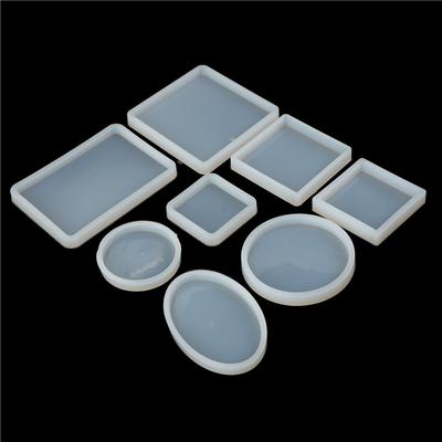 Квадратная круглая силиконовая форма Diy из смолы, декоративная форма для изготовления ювелирных изделий
