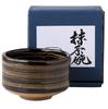 Matcha X Black Glaze with Mino Made In Japan Ale-net Bowl, 11.8 H7cm, Gold, Ware,