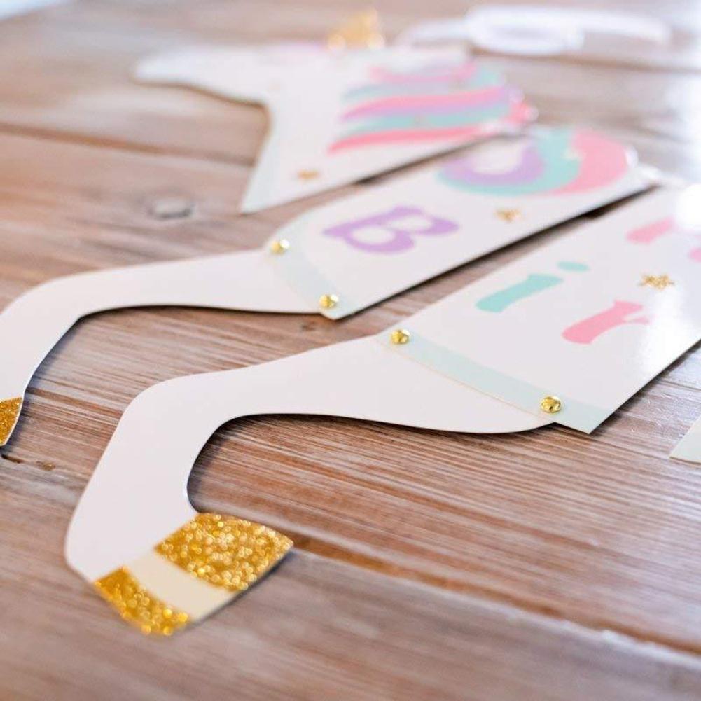 1 комплект симпатичных баннеров «сделай сам» с днем рождения, праздничные атрибуты, украшения с блестками для детского душа