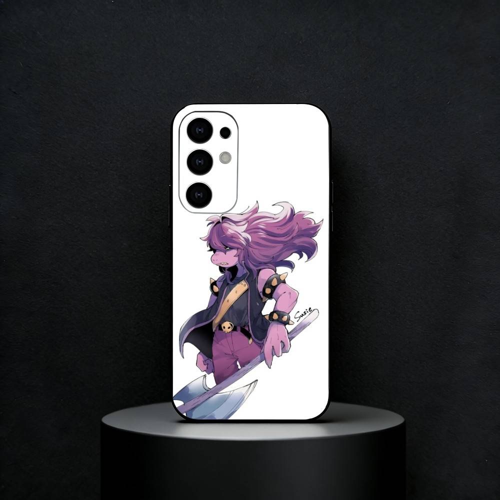 Игровой чехол для телефона D-Deltarune Kris для Samsung S25, S24, S23, S22, S21, S20, Plus, Fe, Lite, Другие Черный Чехол