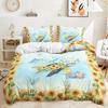 Трехпредметный комплект пододеяльника с морской черепахой, цифровая печать, двухпредметное постельное белье