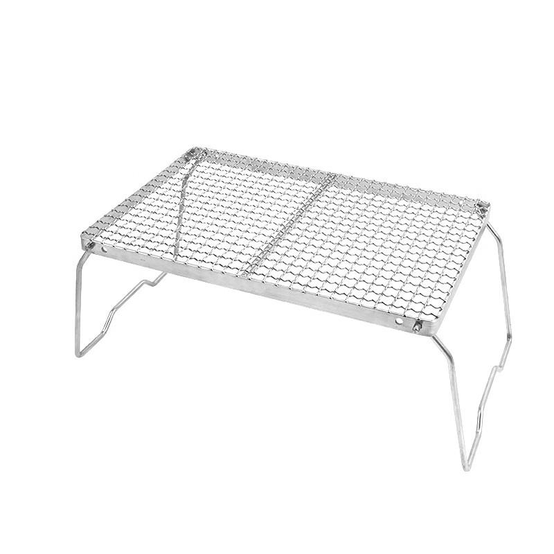 ZISIZ Outdoor Stainless Steel Folding BBQ Grill