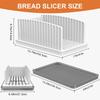 LMETJMA Ручная хлеборезка для домашнего хлеба Модернизированная хлеборезка с регулируемой шириной и поддоном для крошек JT386
