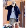 Japanese Retro Fashion Brand Summer Loose Denim Short Sleeved Shirt Artistic Youth Workwear Shirt Men'S And Women'S Layered Jacket