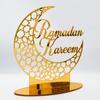EID Mubarak Acrylic Ornament Ramadan Decorations for Home Islamic Muslim Party