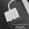1 шт. Конвертер Type-C в HD Расширитель OTG-адаптер 3 в 1 Хаб Type-C 3.0 с HDMI 4K Сплиттером USB Дисковод Кардридер Док-станция для зарядки PD
