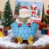 Santa Claus Bubble Bath Light Tabletop Ornament Christmas Decoration Collectible Creative Night