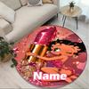 Custom Name Personalized Betty Boop Print Round Rug, Versatile Home Decor Carpet, for Playroom, Apartment, Balcony, Entryway, Hallway Gift