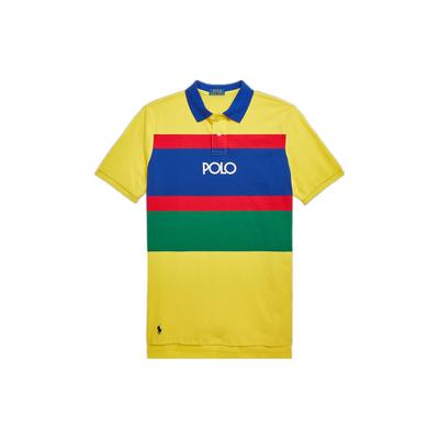 Polo Полосатая рубашка поло Мужские топы Желтый MNPOKNI1N822196-700
