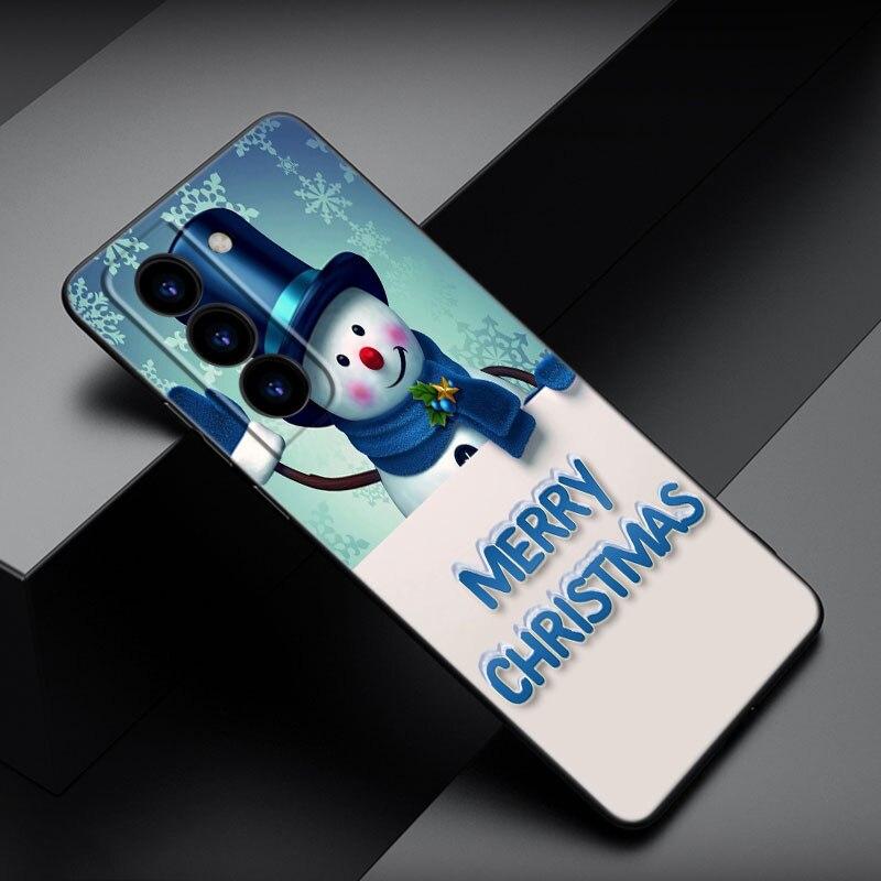 Чехол для телефона Merry Christmas для Samsung Galaxy S22 Pro S21 S20 FE Ultra S10 Lite S10 S10E S9 S8 Plus, мягкий черный чехол из ТПУ