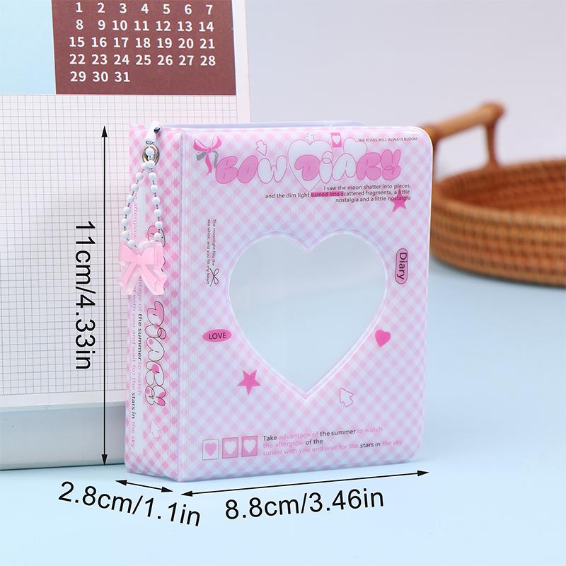 Ins Style Cute 3-Inch Love Album 36 Pockets Card Binder Mini Photocard Holder Kpop Idol Pictures Collection Storage Case
