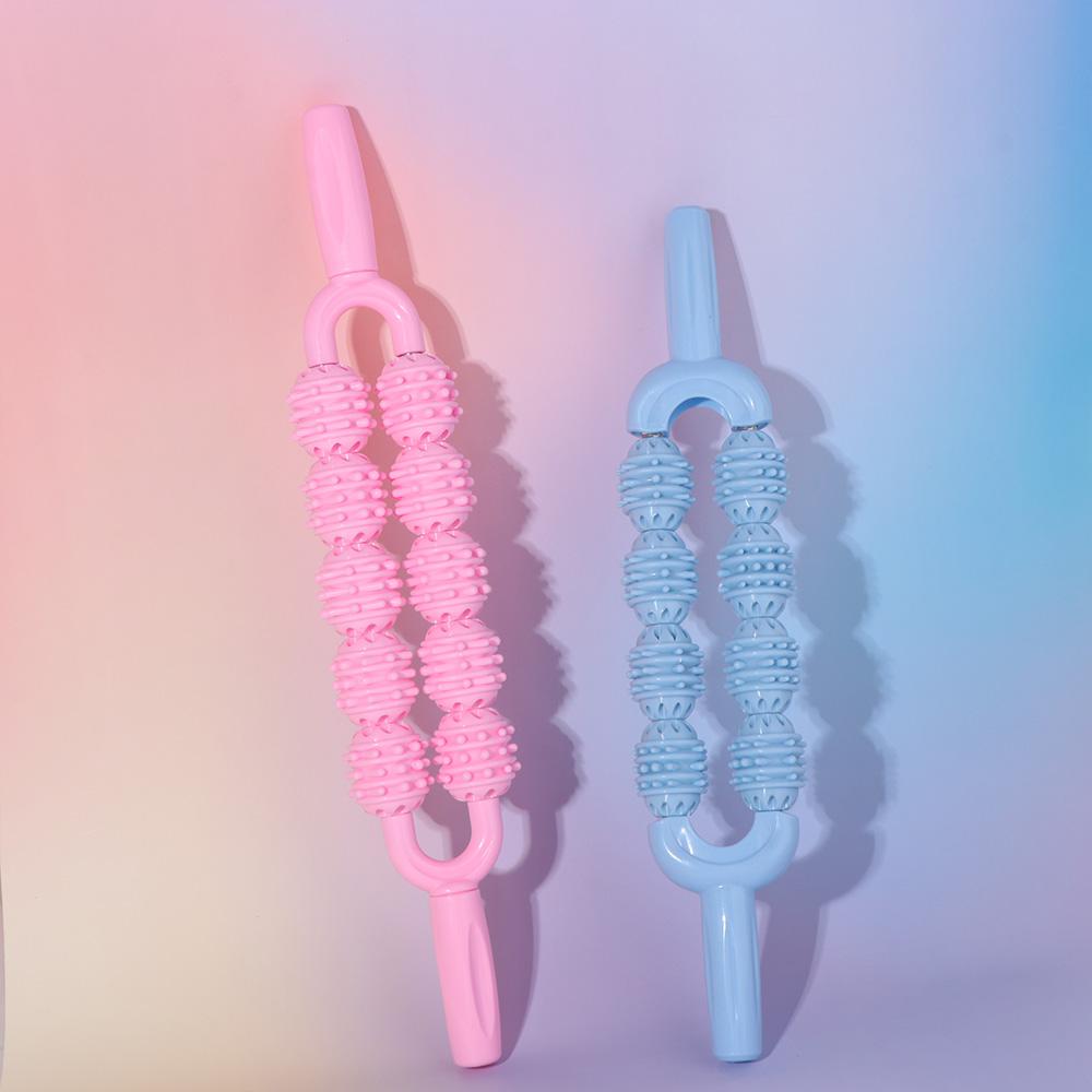 Фитнес-роликовый массажный шарик, антицеллюлитная палочка для фасций, портативная палочка для йоги, массаж икр