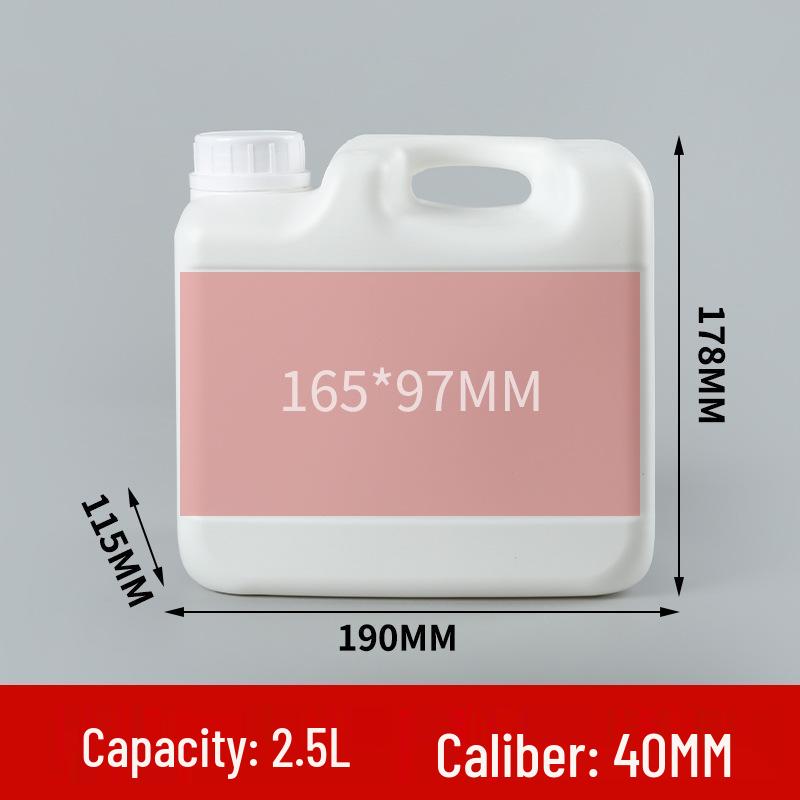 2.5 Liter Acid & Alkali Resistant Square PE Barrel - Thickened Plastic Engine Oil & Waste Liquid Bucket with Handle