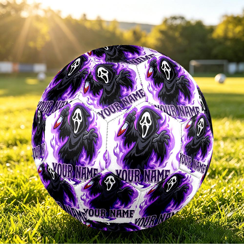Size 5 FootballScream Ghostface Durable PU Soccer Ball for Sports Training Outdoor Competition