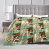 America Hetalia Anime Blankets Flannel Print  Multi-function Warm Throw Blanket for Bedding Car Bedding Throws