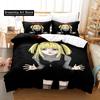 Новый 3D Принт Аниме Тетрадь Смерти Миса Амане Комплект Постельного Белья Односпальный Полутораспальный Двуспальный Кингсайз Комплект для Кровати Взрослый Детский Спальня Пододеяльник Комплекты