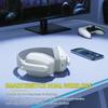 BINNUNE BW06 Беспроводная игровая гарнитура 2,4 ГГц Bluetooth с микрофоном для PS5 PS4 PC Mac Playstation Беспроводная игровая гарнитура с микрофоном