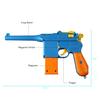 Mauser Pistol Toy Gun 10 Rubber Soft Bullets Mini Foam Dart Gun Blasters Children Kids Cosplay Gifts