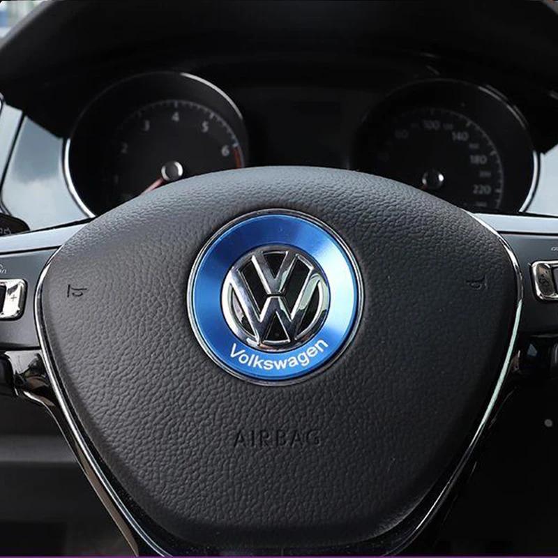Для VOLKSWAGEN VW Руль Автомобиля Авто Эмблема Наклейка Аксессуары Для Volkswagen VW R-line GTI R Polo Golf Touareg Passat Mag