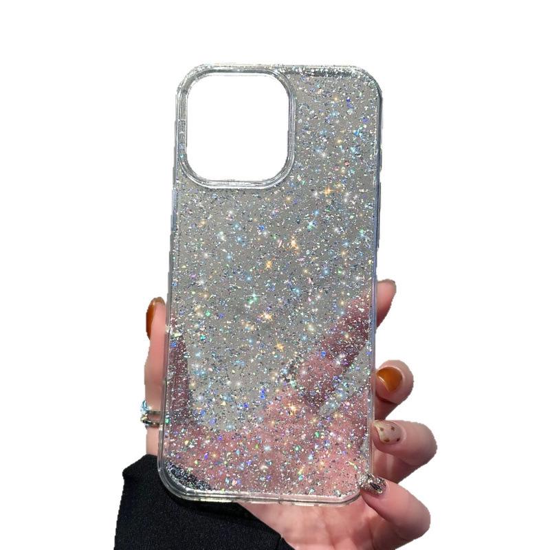 Чехол с крупными блестками для iPhone 15/14/11 и Apple 17 Pro Max